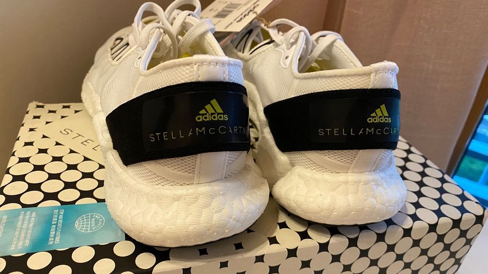 adidas gazelle silver green womens Adidas X Stella McCartney Women's Climacool Vento 3-in-1 White High Top  Trainers