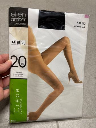 Collants Ellen Amber taille XXL neu crepe noir