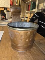 Antiker Kupfertopf mit Griff, Durchmesser 20 cm (D1)