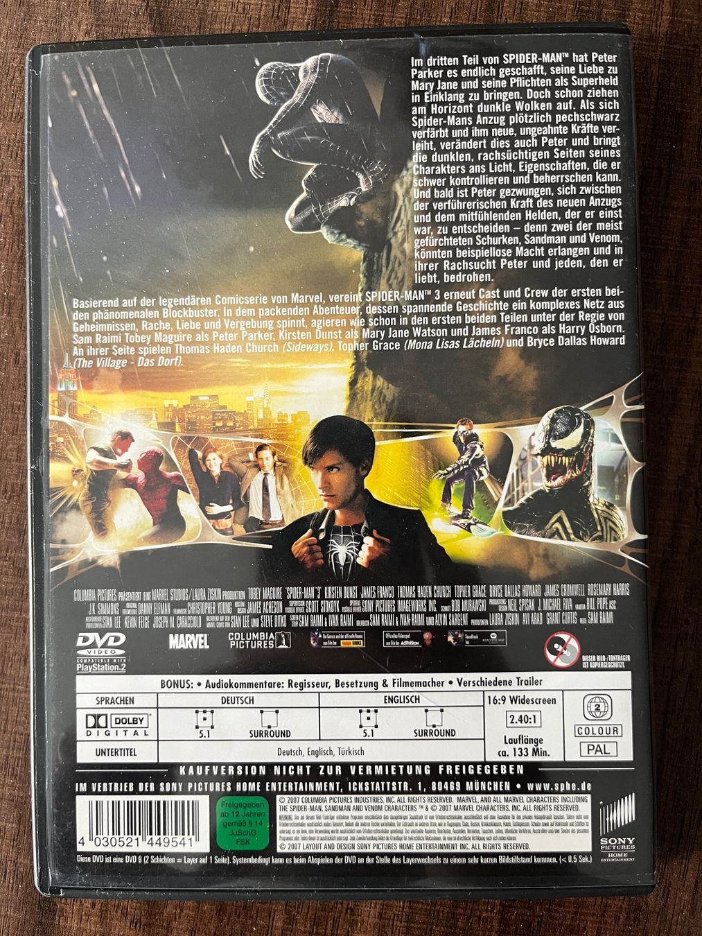 Tutti i DVDs: Spider-Man 3 DVD 📀 – Nuovo (secondo la descrizione) da Sierre venduto da black.box 1
