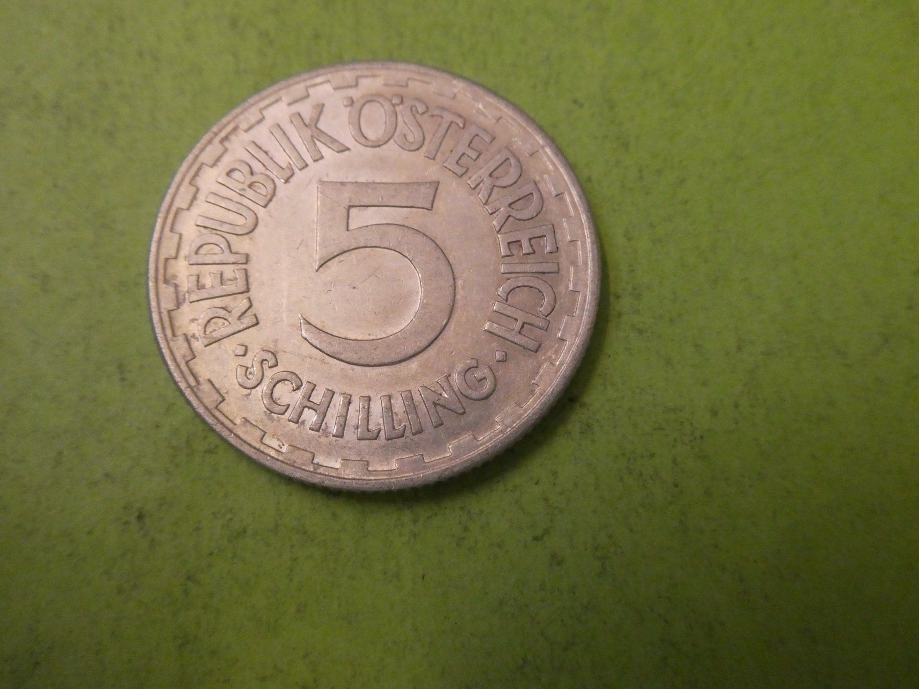 Alle Münzen: Oesterreich 1952, 5 Schilling – Gebraucht aus Hinterforst von Rohusri