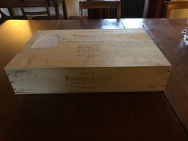 6 X 75CL PONTET CANET 2019 mit orig holzkiste
