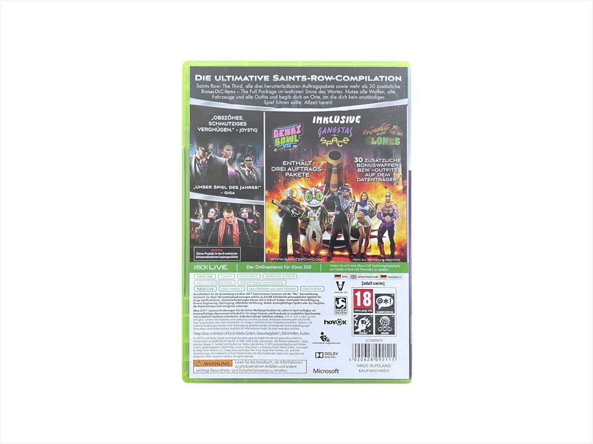 Microsoft Giochi: Saints Row: The Third - The Full Package - XBOX 360 Game – Usato da Luzern venduto da woti-shop 1