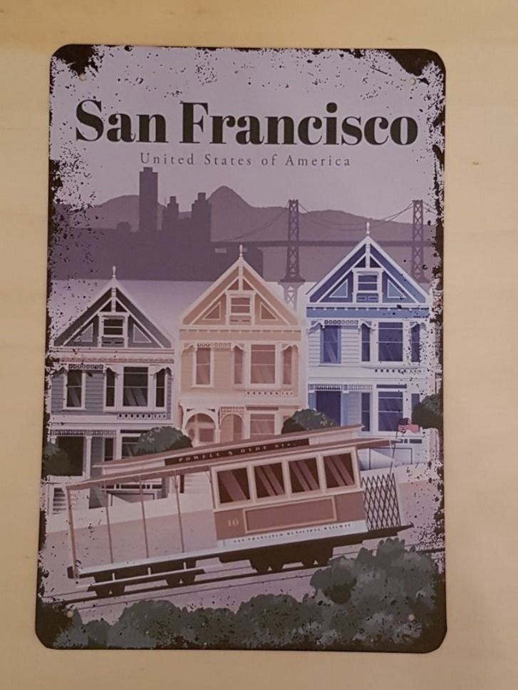 Insegne: San Francisco Blechschild – Nuovo (secondo la descrizione) da Alberswil venduto da mech350