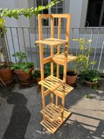 Bamboo Plant Stand, Bookcase, 6-tier Multifuntional Shelf
