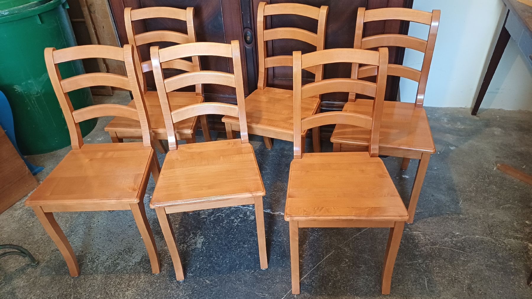 Holzartikel: 6 Biedermeier Stühle in Kirschbaumholz  – Gebraucht aus Flawil von Pinkmalibu 7