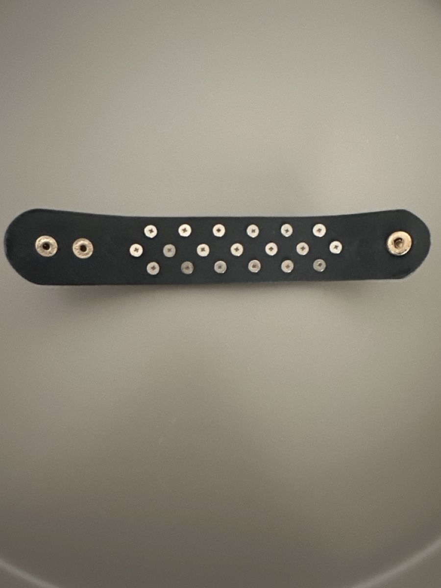 Bracciali & Braccialetti: Black Leather Bracelet with Spikes - Cool! – Nuovo (secondo la descrizione) da Binningen venduto da can_s2yh 4