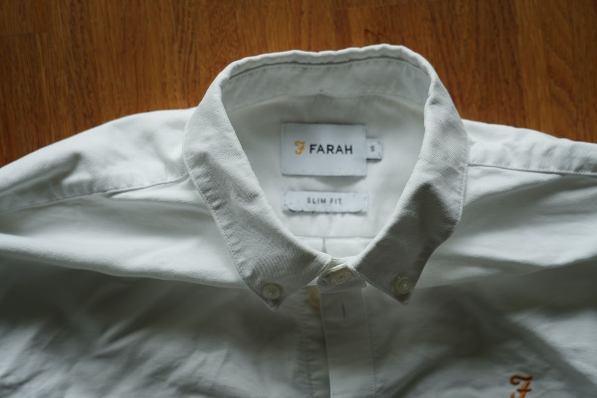 Camicie: Farah Hemd weiss Slim Fit S – Usato da Zürich venduto da cmono