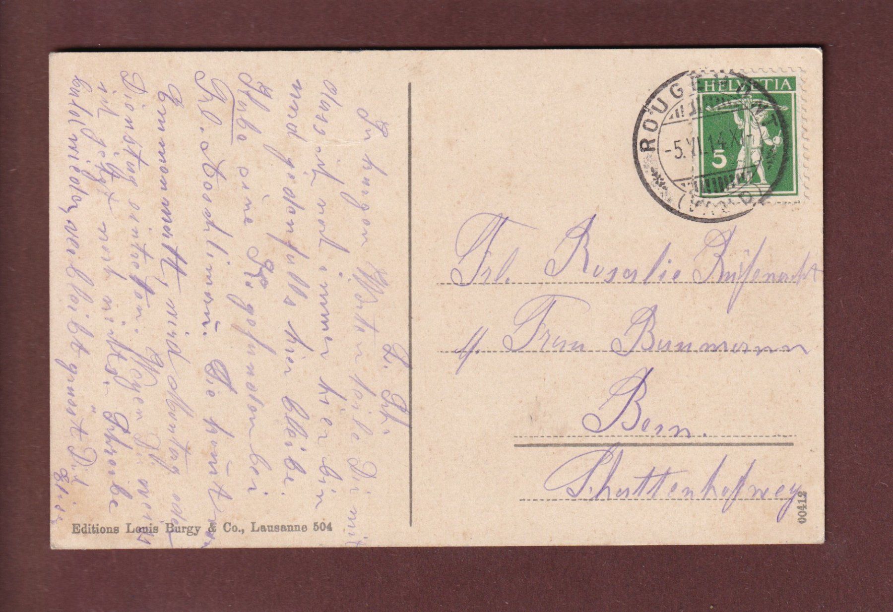 Cartoline postali: ROCHERS DE NAYE - Hôtel - Train - 1914 – Usato da Pully venduto da nicecards 1