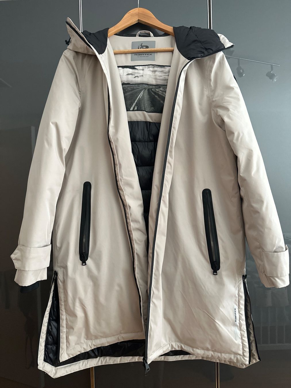 C&A Jacken: Damen Mantel Raintex beige / hellgrau Grösse 44 – Gebraucht aus Glattpark(Opfikon) von giu_ml7l
