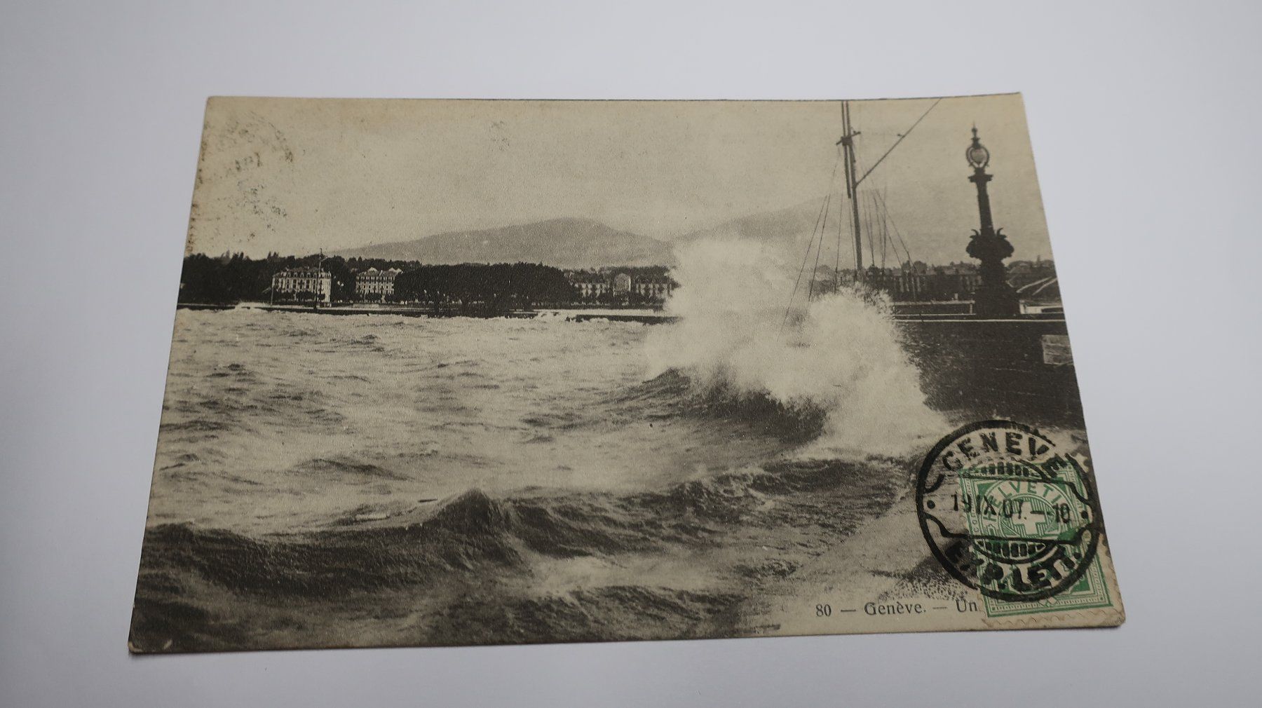 Cartoline postali: Genève un coup de bise 1907 – Usato da Cormoret venduto da Pascalll2001 1