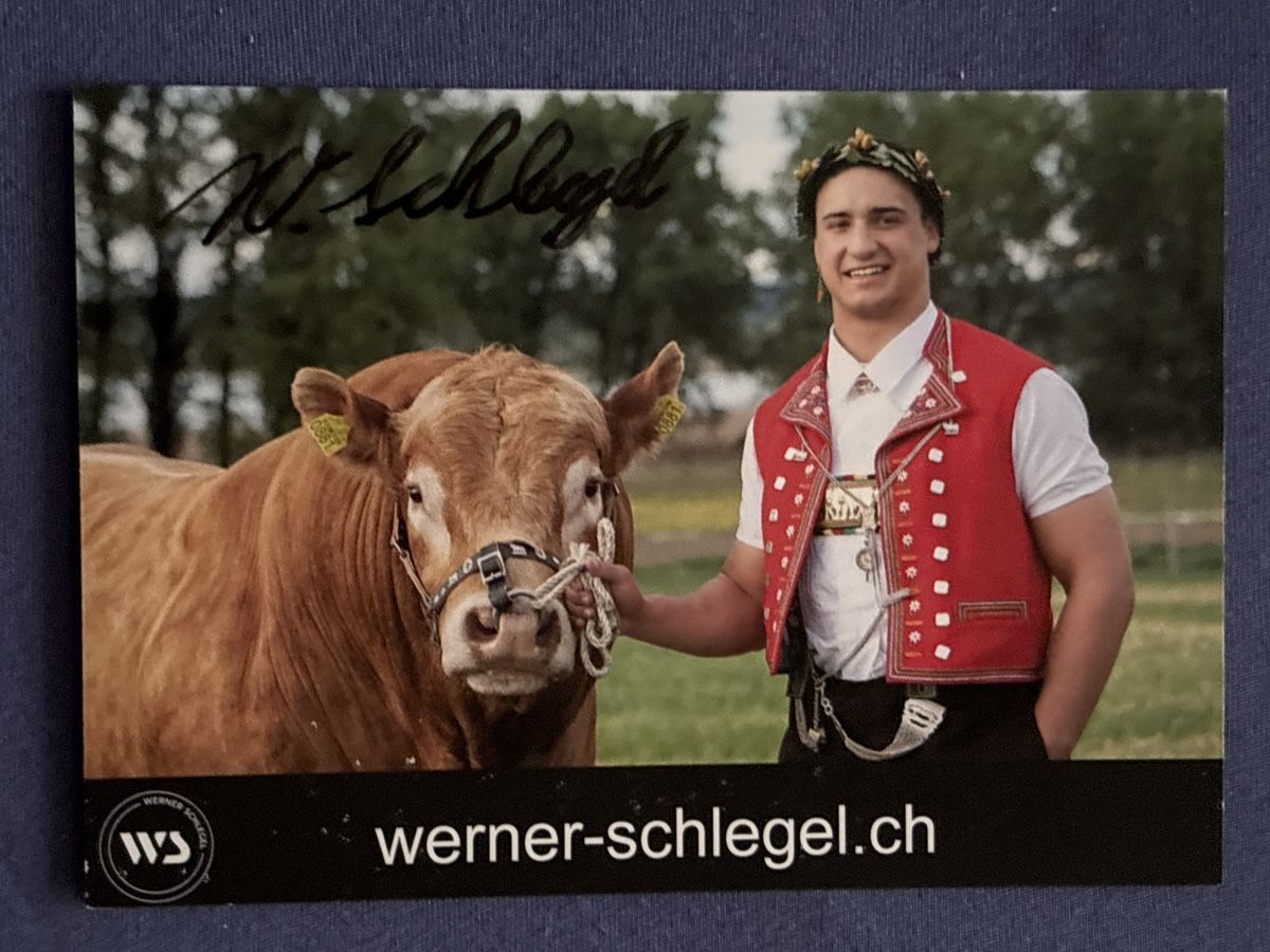 Autografi: Original Autogramm Werner Schlegel, Schwinger! – Nuovo (secondo la descrizione) da Uetendorf venduto da hoisle