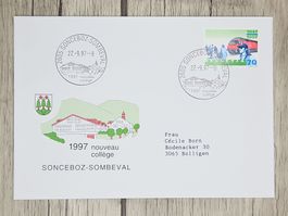 CL11 Enveloppe + Timbre Suisse 1997