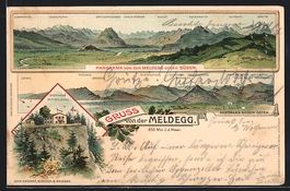 Litho Meldegg, Gasthaus zur Meldegg, Pan
