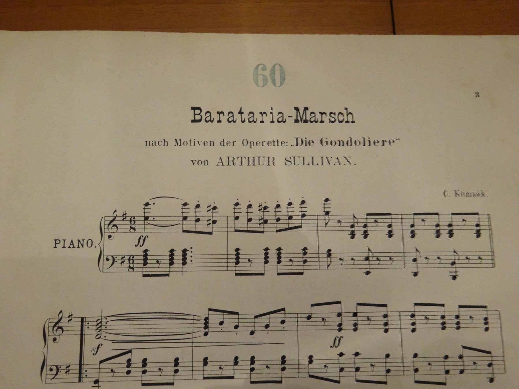 Aria Strumenti musicali: Piano - Partition Barataria – Usato da Biel/Bienne venduto da milamila02 3