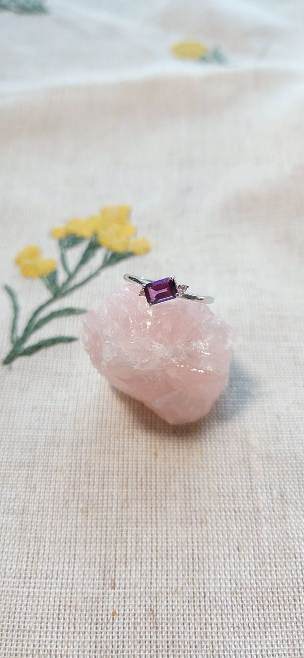Anelli: NEW - S925 Amethyst Ring (Adjustable) – Nuovo (secondo la descrizione) da Zürich venduto da cin_wcf6 2