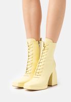 Lemon Yellow Platform Boots 