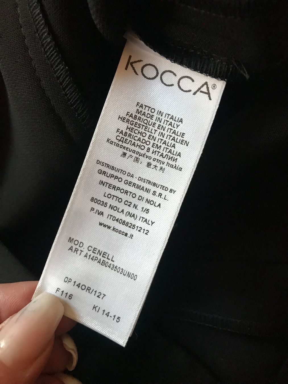 Vestiti: Robe noire KOCCA, taille S – Nuovo (secondo la descrizione) da Morges venduto da sandy069 4