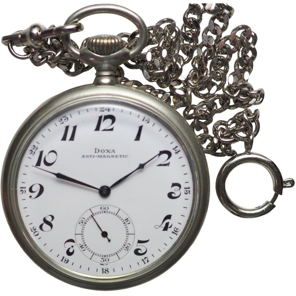 Doxa Montres: Taschenuhr Doxa Eisenbahnmotiv – D'occasion à Liestal par fibonaccis