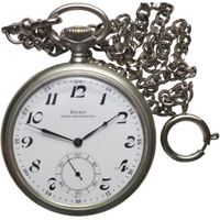 Taschenuhr Doxa Eisenbahnmotiv
