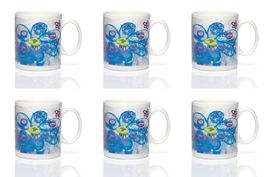 PAVA more flowers-blue 6 Stk. Becher