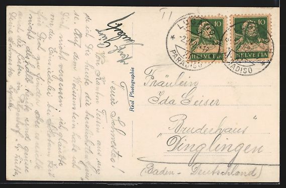 Cartes postales: Lugano, Paradiso col Mte. S. Salvatore – D'occasion à Berlin par bartko-reher 1