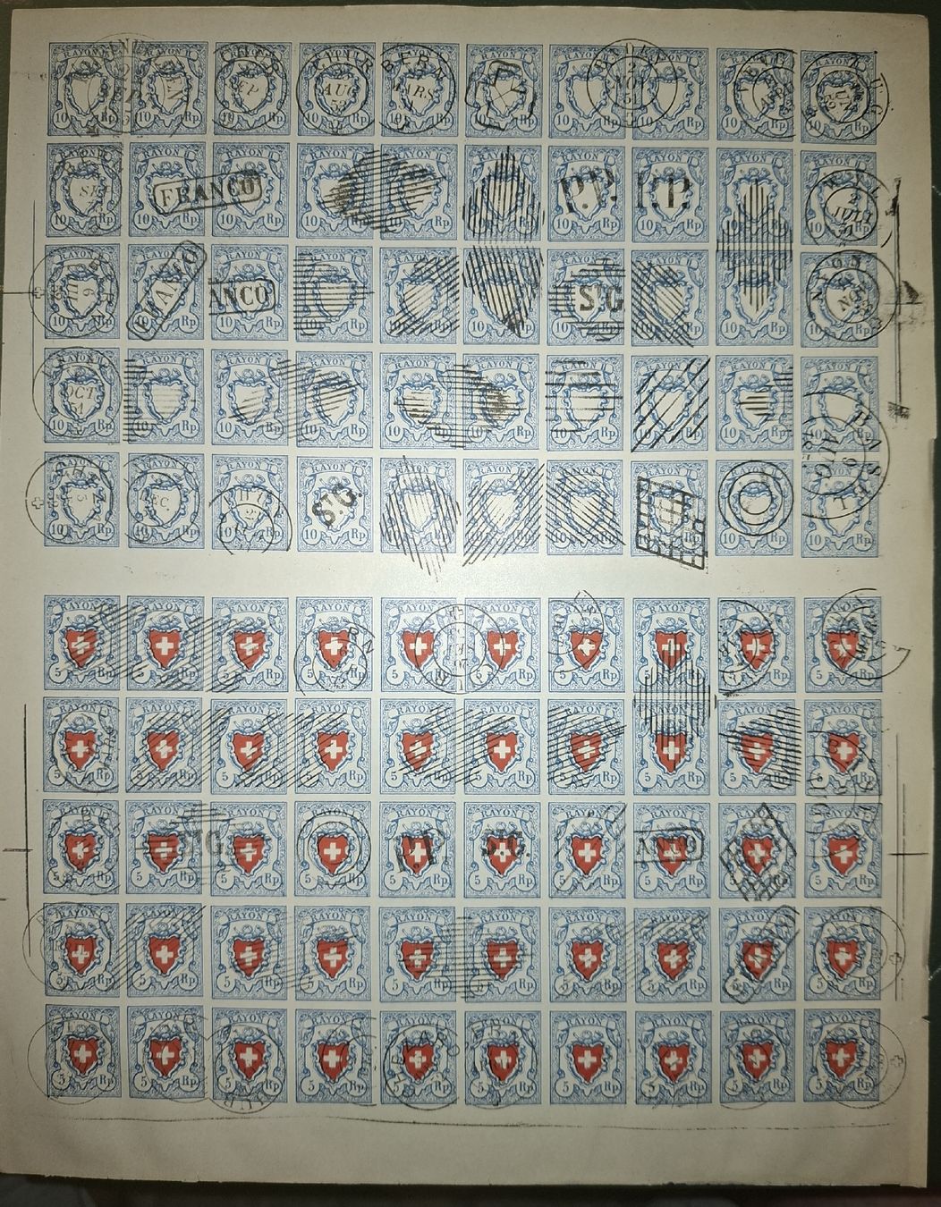 Alle Briefmarken: Fac - Smile 17II Bogen  – Gebraucht aus Balgach von SIMEON27