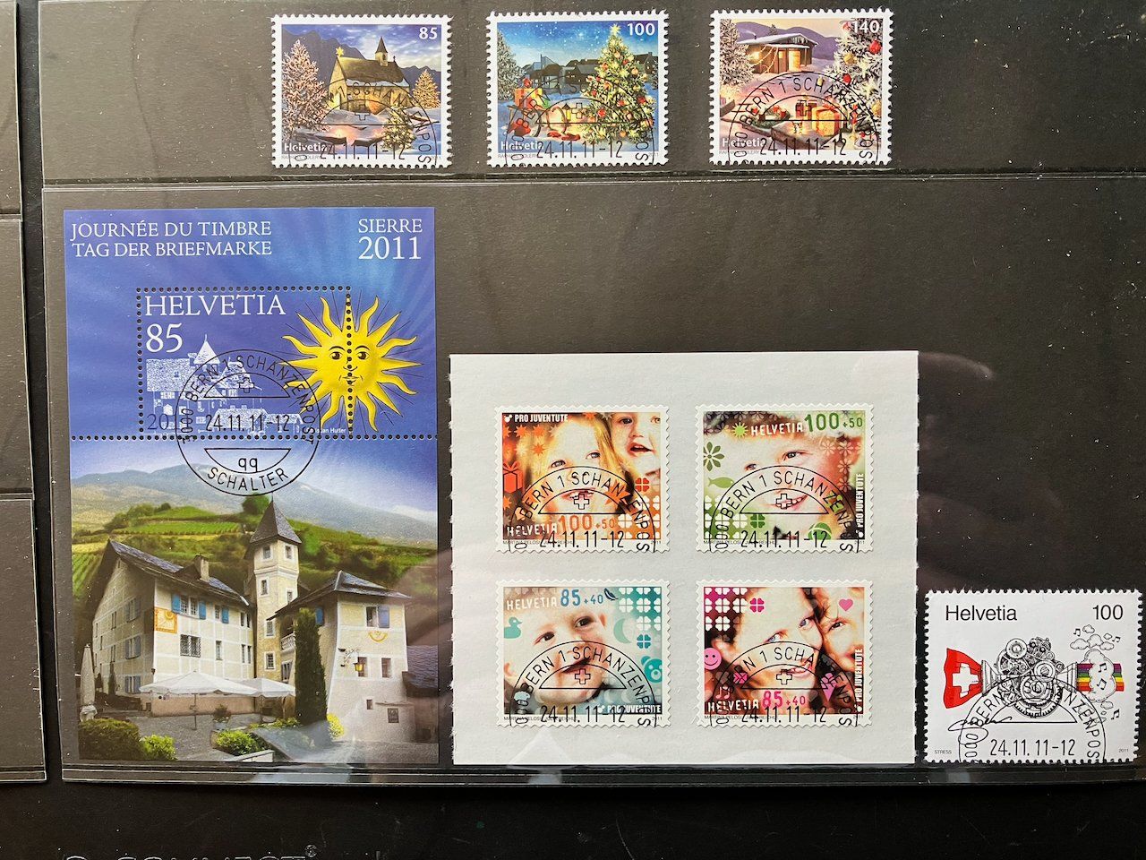 Alle Briefmarken: Jahresset 2011 Schweiz gestempelt – Gebraucht aus Nesslau von zueri6 4