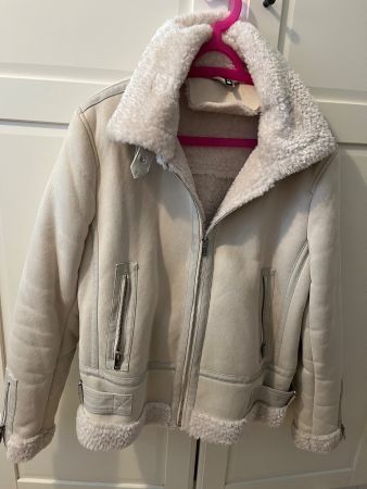 Kunstlederjacke Weiss