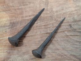 2 antike Möbel / Fenster Knöpfe, Schmiedeisen (LOT3155#MBS3)