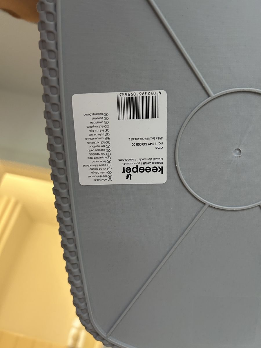 Wäschekörbe: Wäschebox keeeper Arne 58 l, Grau – Neu (gemäss Beschreibung) aus Luzern von zapatae 2