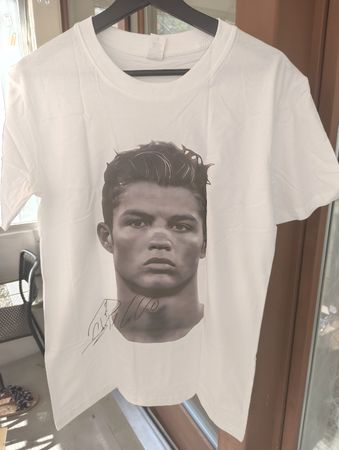 T-Shirt Cristiano Ronaldo weiss Grösse S neu