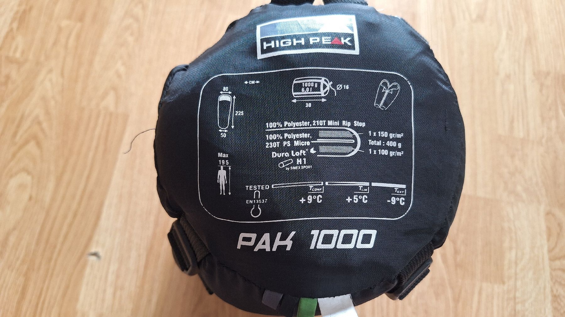 Sacchi a pelo: Schlafsack High Peak /Pak 1000 / grün-schwarz – Usato da Lützelflüh-Goldb venduto da bli_f2v9 1