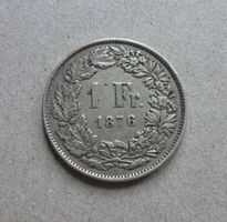 Schweiz ++ 1.- Franken 1876, gute Erhaltung