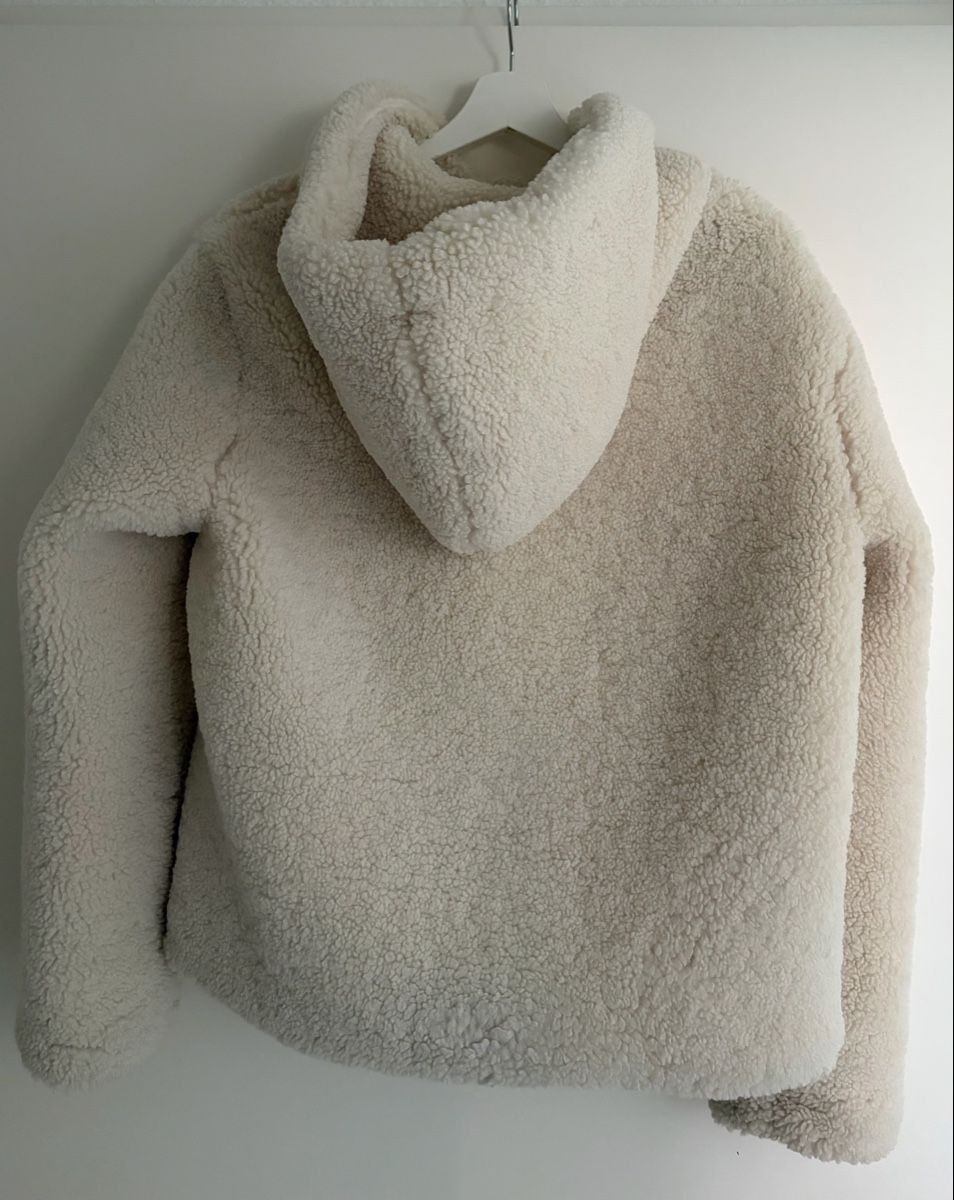Mango Cappotti: MANGO - Teddy Jacke mit Kapuze, beige – Usato da Baden venduto da van_kth2 3