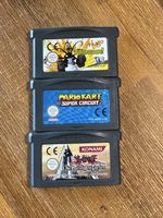 3er-Set GBA Spiele: Mario Kart, Yu-Gi-Oh, Hugo