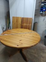 Esstisch rund 120cm & 2x Erweiterungen à 50cm