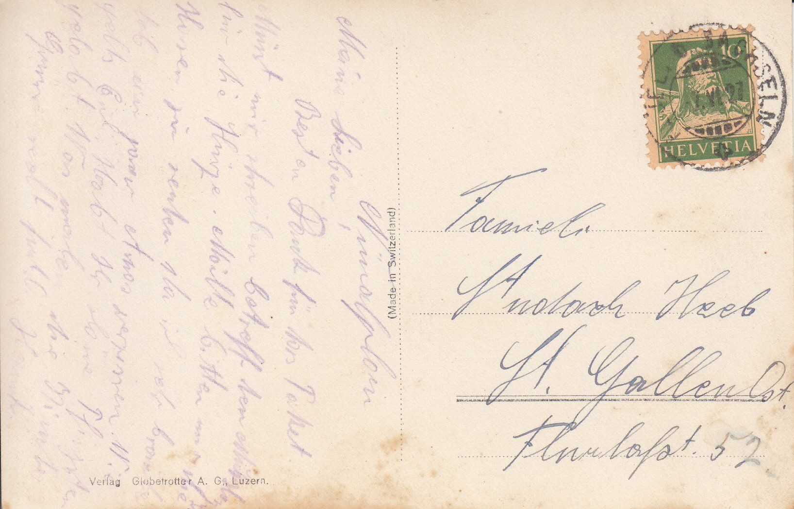 Cartoline postali: Flühli-Ranft Kurhaus 1927 – Usato da Bürglen TG venduto da StampGraf 1