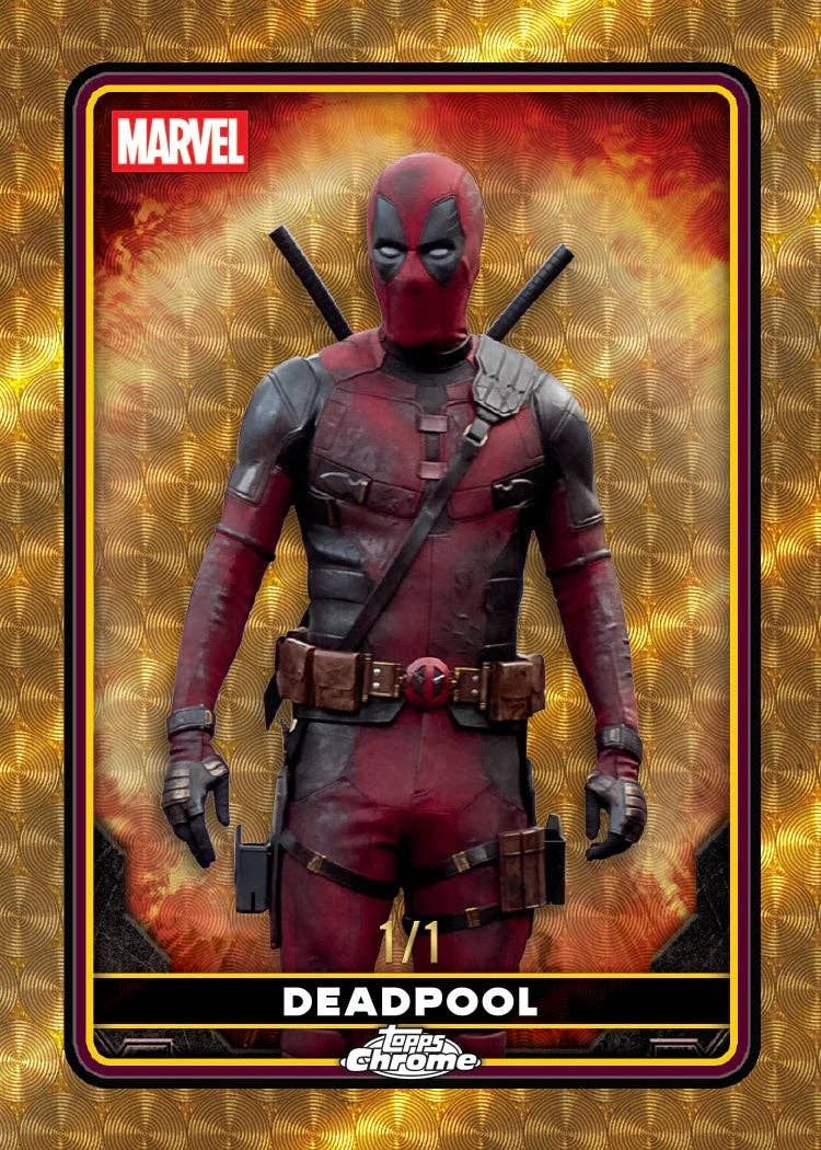 Topps Carte collezionabili: Pack Valeur 2025 Topps Chrome Deadpool – Nuovo (secondo la descrizione) da Vevey venduto da ros2 5