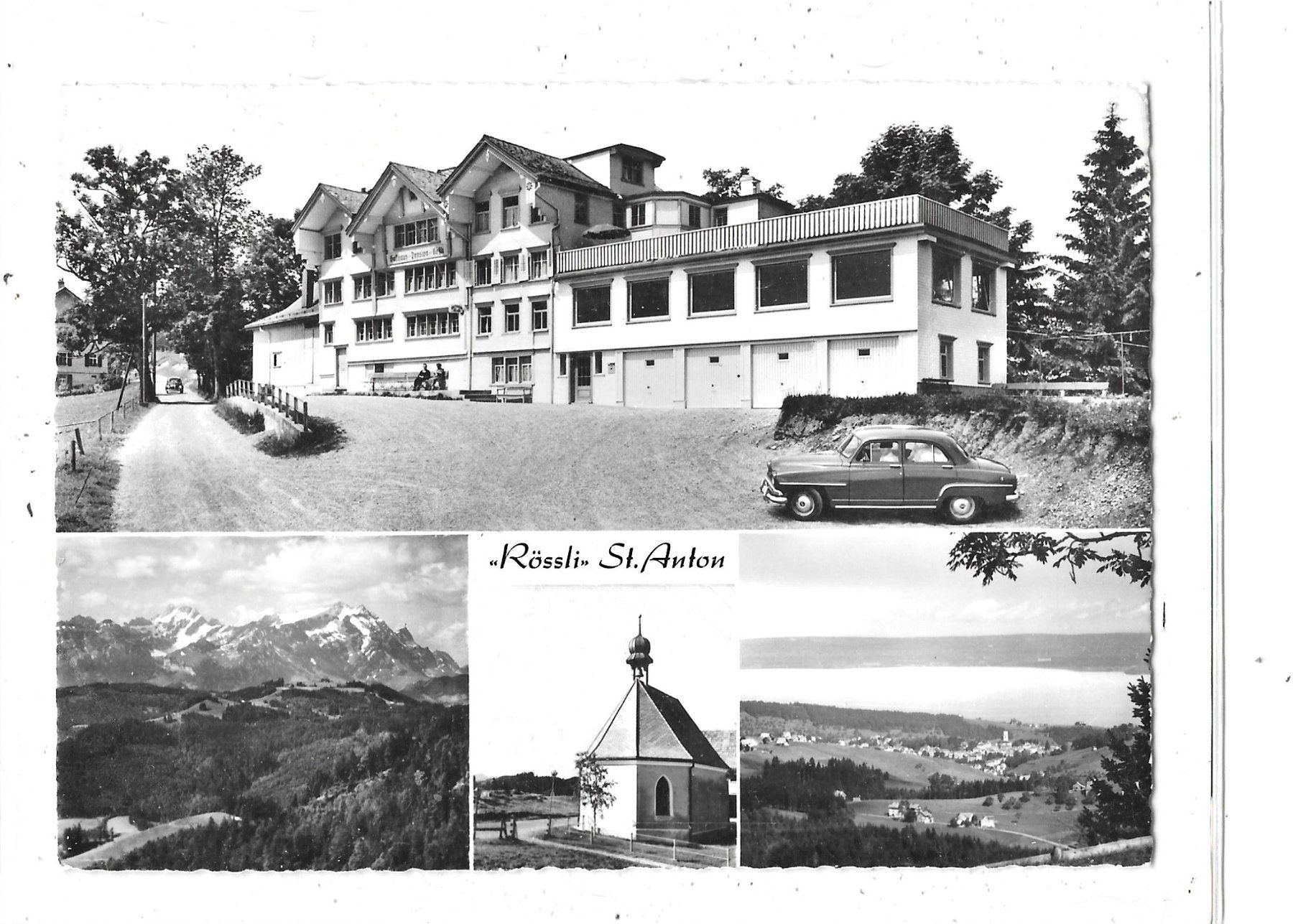 Cartoline postali: AI St.Anton 1961 mit Gasthaus Rössli – Usato da Schocherswil venduto da Wilare