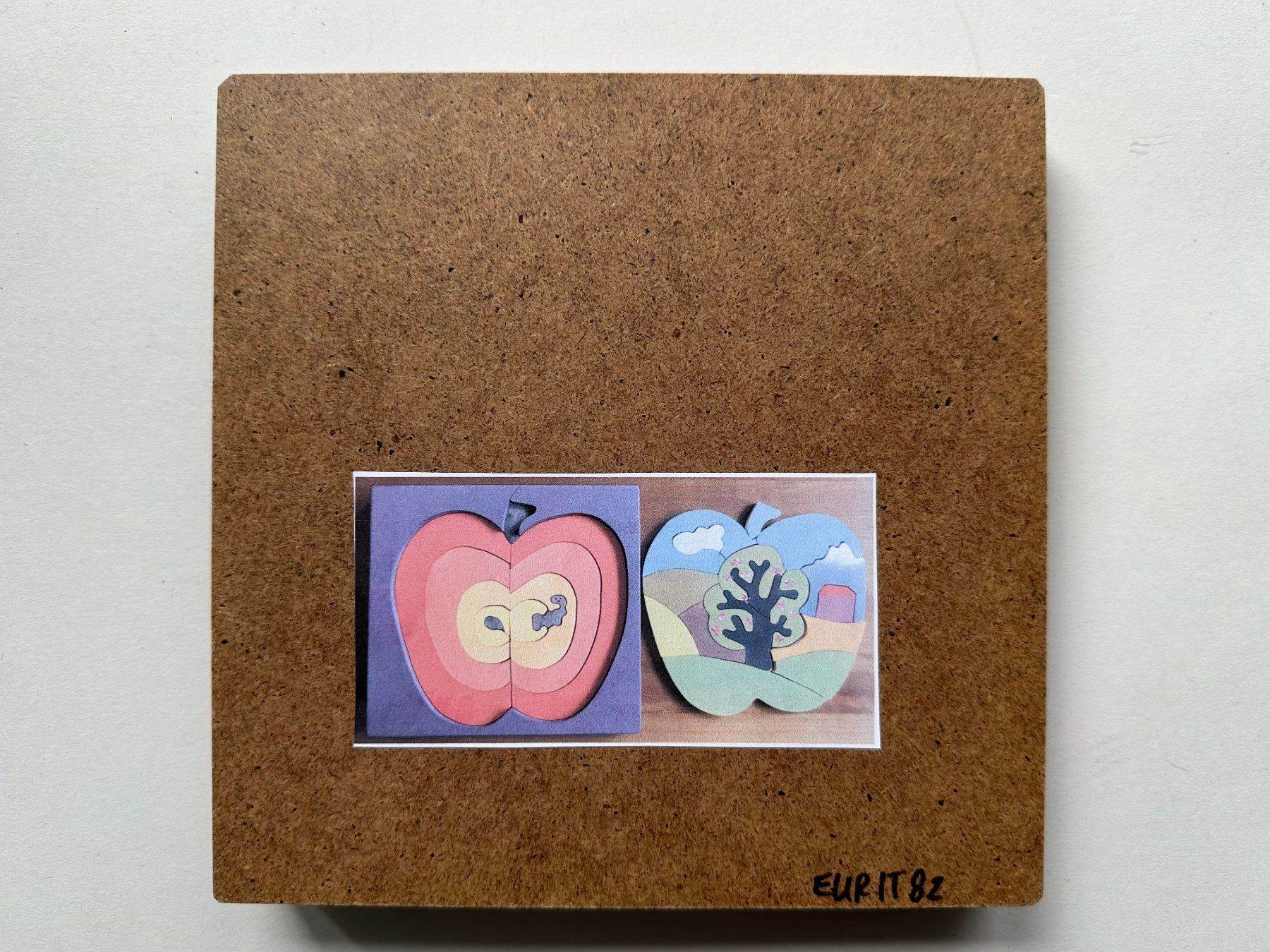 Puzzles: Holz Doppel - Puzzle, Apfelbaum, Apfel – Gebraucht aus Adligenswil von e17s15 3