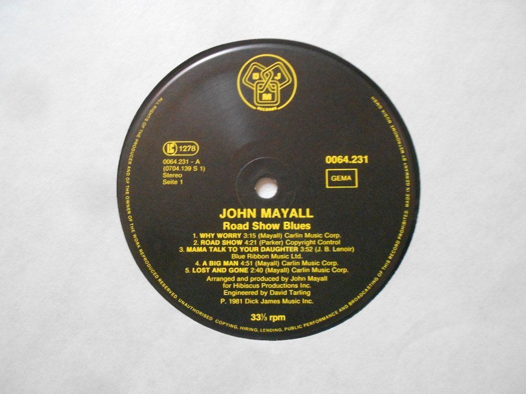 Dischi in vinile: JOHN MAYALL  -  ROAD SHOW BLUES – Usato da Bex venduto da Giorgiob 2