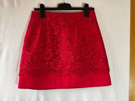 sexy roter Rock mit Spitze von H&M  Gr. 38