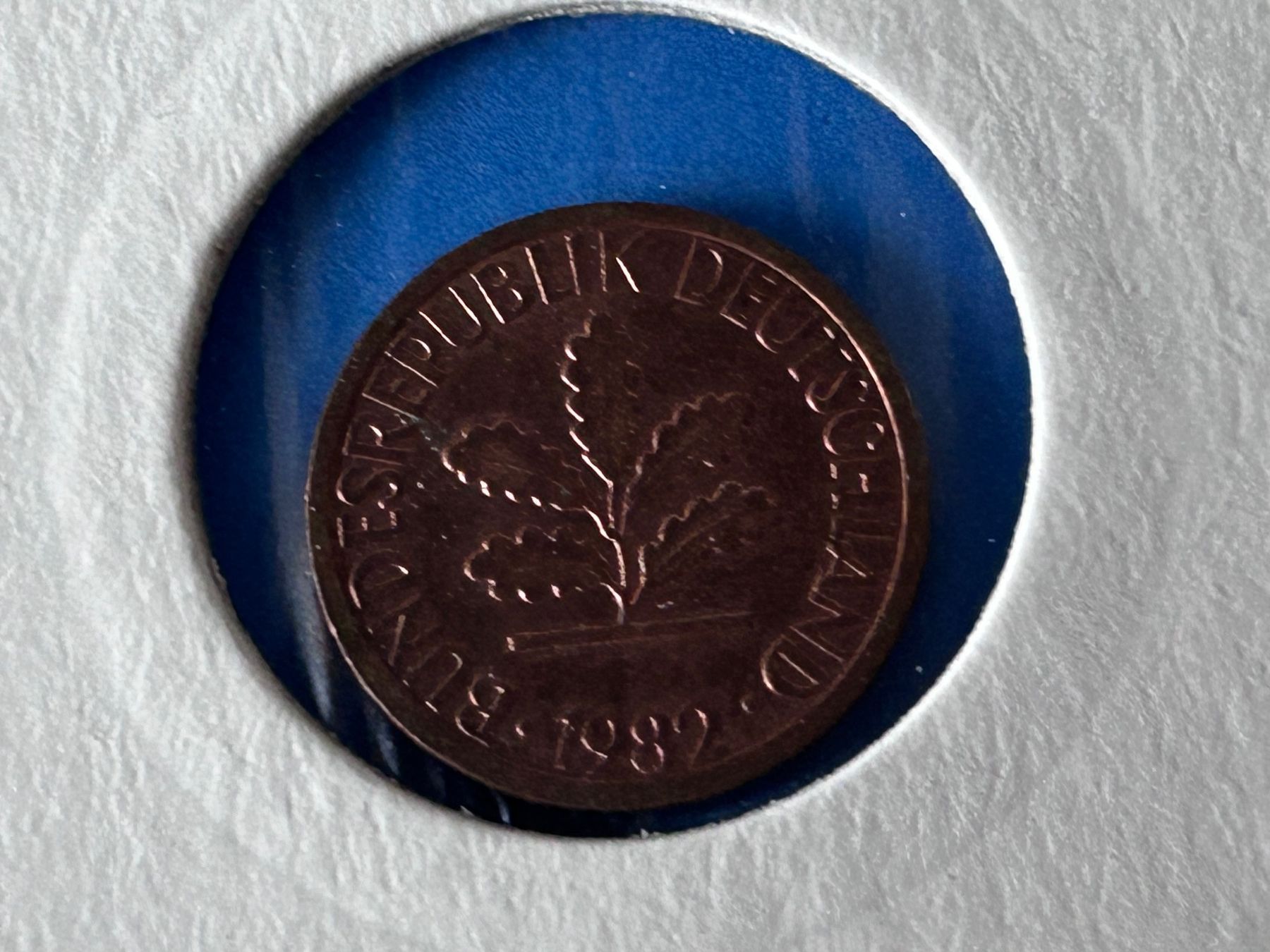 Tutti le monete: Germany - 1 Pfennig 1982 F – Usato da Corcelles NE venduto da AJKader 9