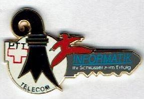 Plaquettes & Badges: Informatik PTT Telecom Basel – D'occasion à Hinterkappelen par Schampus