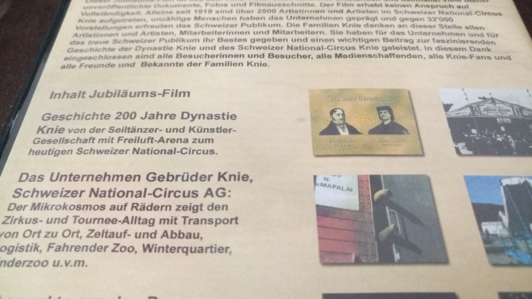 Tutti i DVDs: DVD Circus Knie, staunen, lachen – Usato da Zürich venduto da Kabrio 2