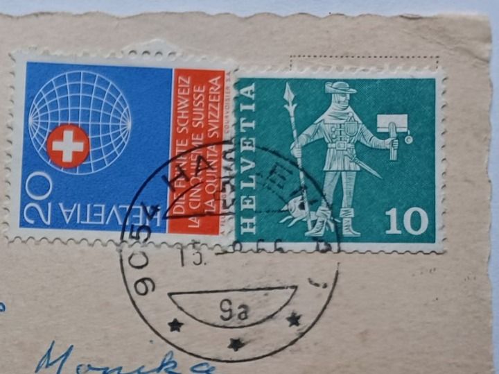 Cartoline postali: No. 3812 Seeaplsee mit Stempel Haslen, 1955 – Usato da Aarau Rohr venduto da mgvw 2