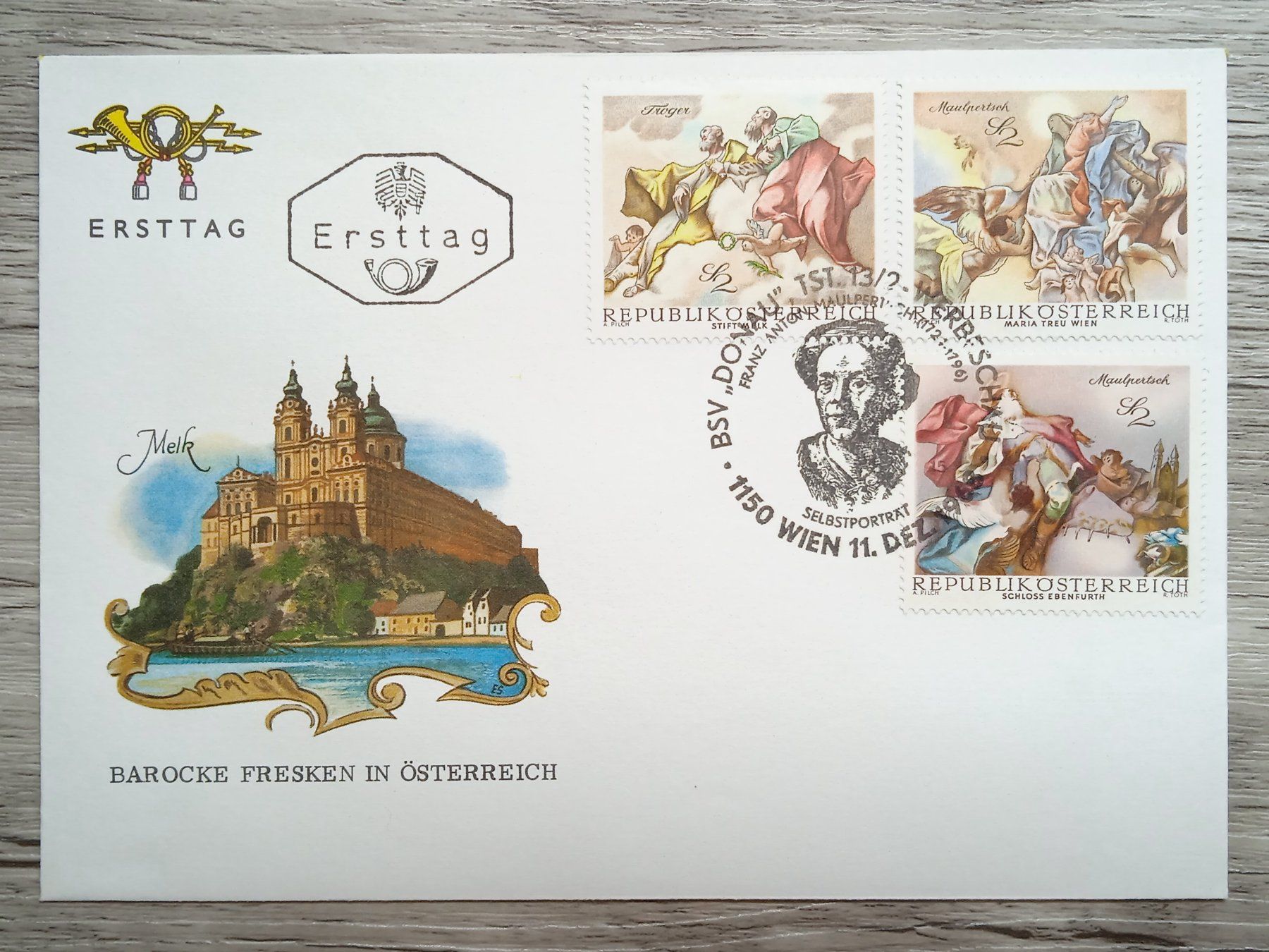 Tutti i francobolli: TR51 Enveloppe + Timbre Autriche 1968 – Usato da Cousset venduto da Patrick_Collections