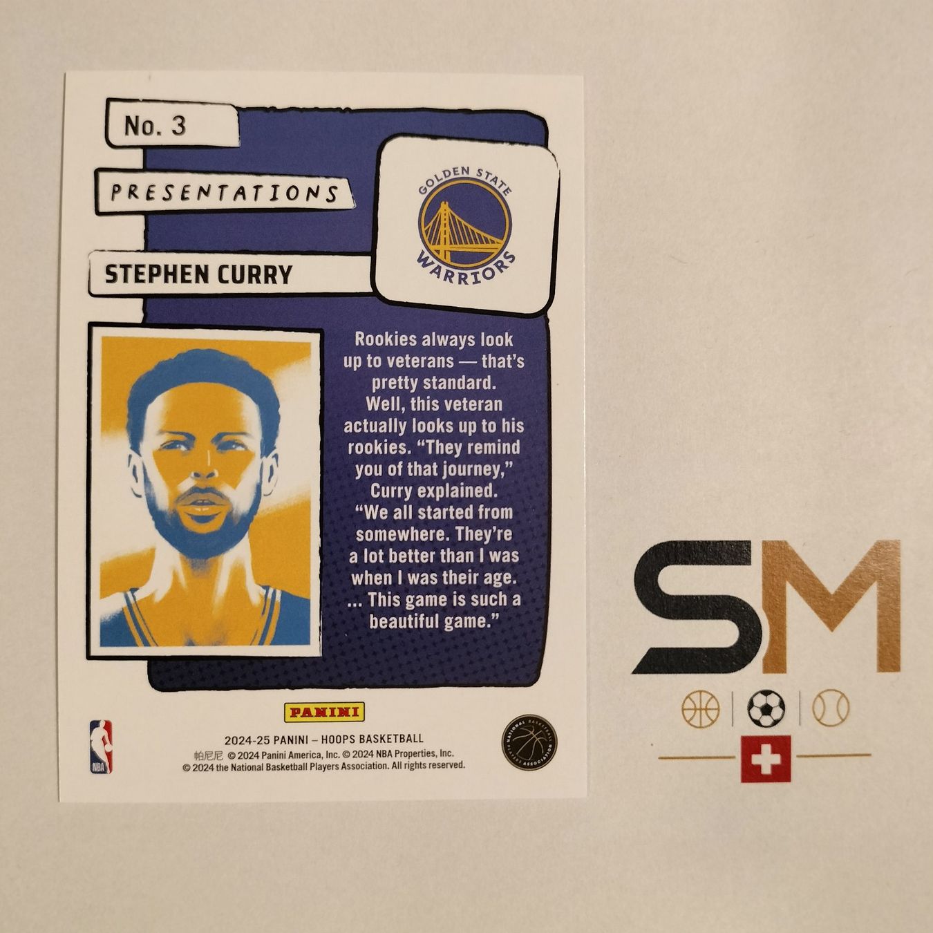 Panini Carte collezionabili: Stephen Curry 2024-25 NBA Hoops Presentations #3 SSP – Nuovo (secondo la descrizione) da Bern venduto da SportsMemos 3