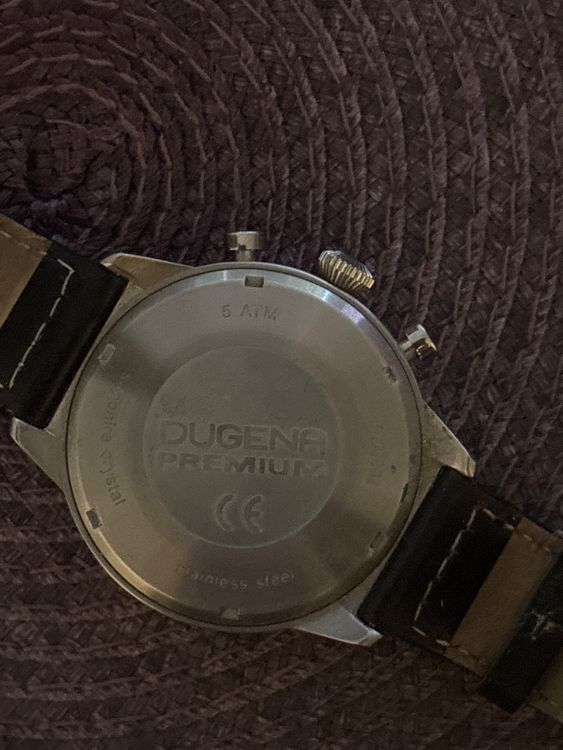 Montre Vintage Pour Homme Dugena - Mouvement Quartz, Boîtier Acier Inoxydable, étanche 100m - Occasion